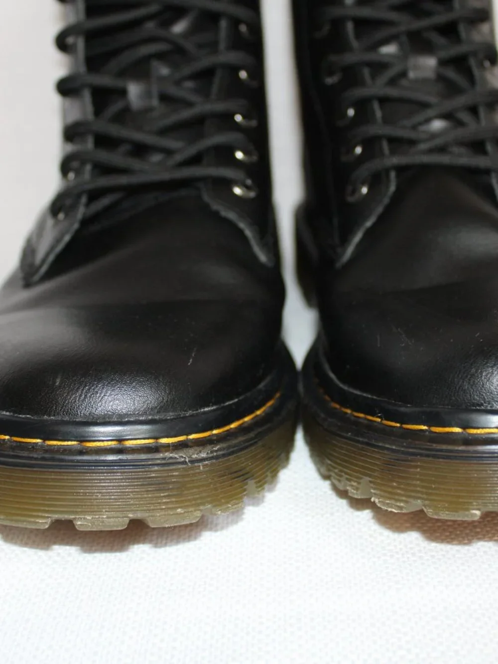 Dr. Martens Awley Black Leather Combat Boots, Men's US12, EU46, UK11